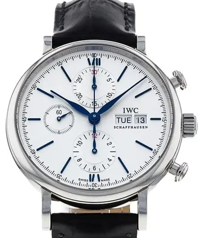 IWC Portofino Chronograph IW391037 42mm Stainless steel Silver