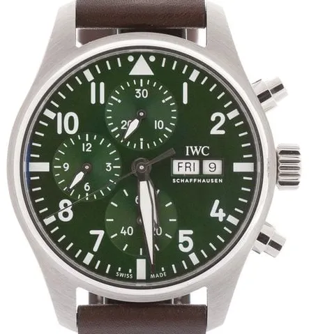 IWC Pilot IW388103 41mm Stainless steel Green