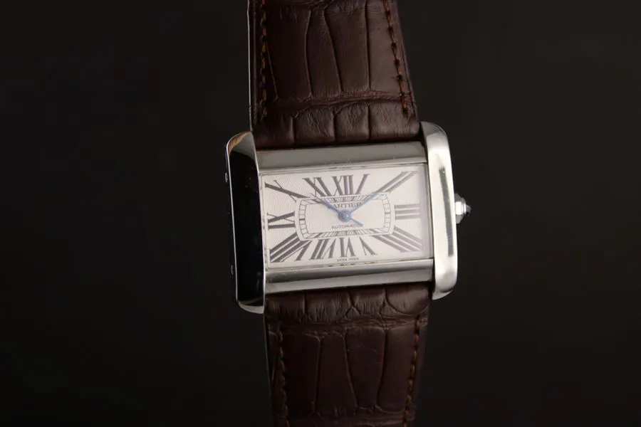 Cartier Tank Divan 2612 24mm Stainless steel White 1