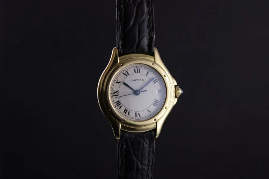 Cartier Cougar 117000R 27mm Yellow gold Cream 1