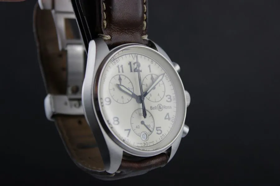 Bell & Ross Vintage 120 120-A-S15421 37.5mm Stainless steel Cream 1