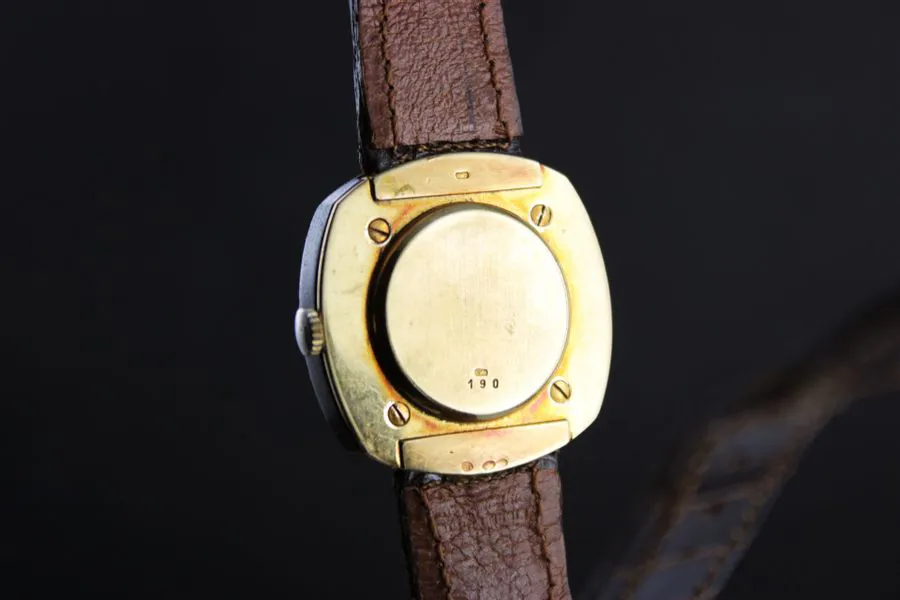 R. Wollès 29mm Yellow gold and Wood Brown 3