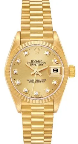 Rolex Datejust 69178G 26mm Yellow gold Champagne