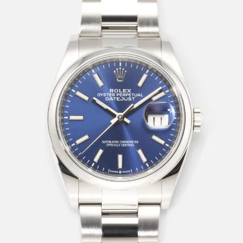 Rolex Datejust 36 126200-0006 36mm Oystersteel Blue