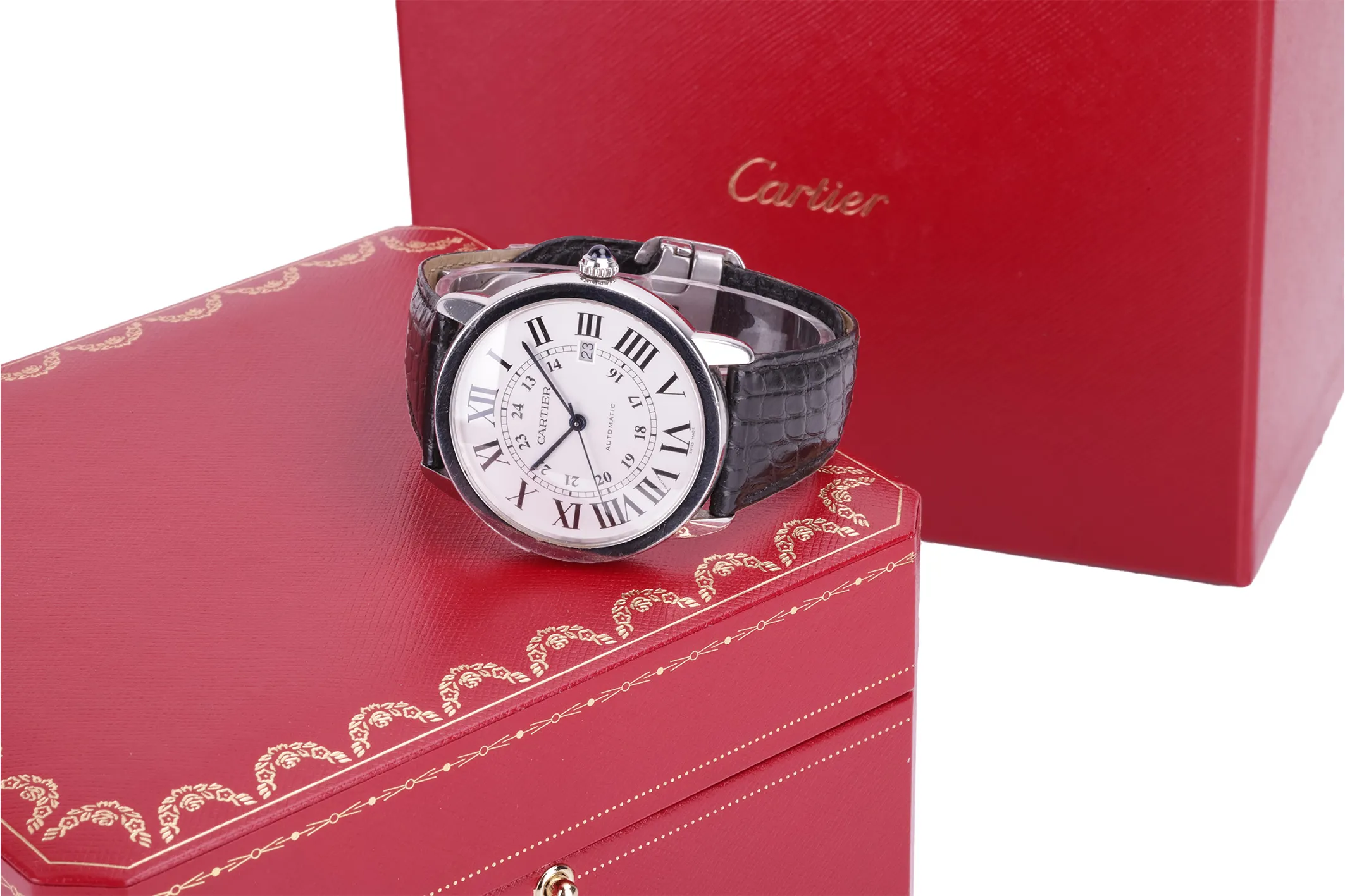 Cartier Ronde Solo de Cartier 3802 42mm Stainless steel Silver 4