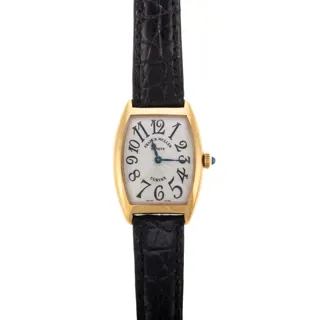 Franck Muller Curvex 1752 QZ Yellow gold Guilloché