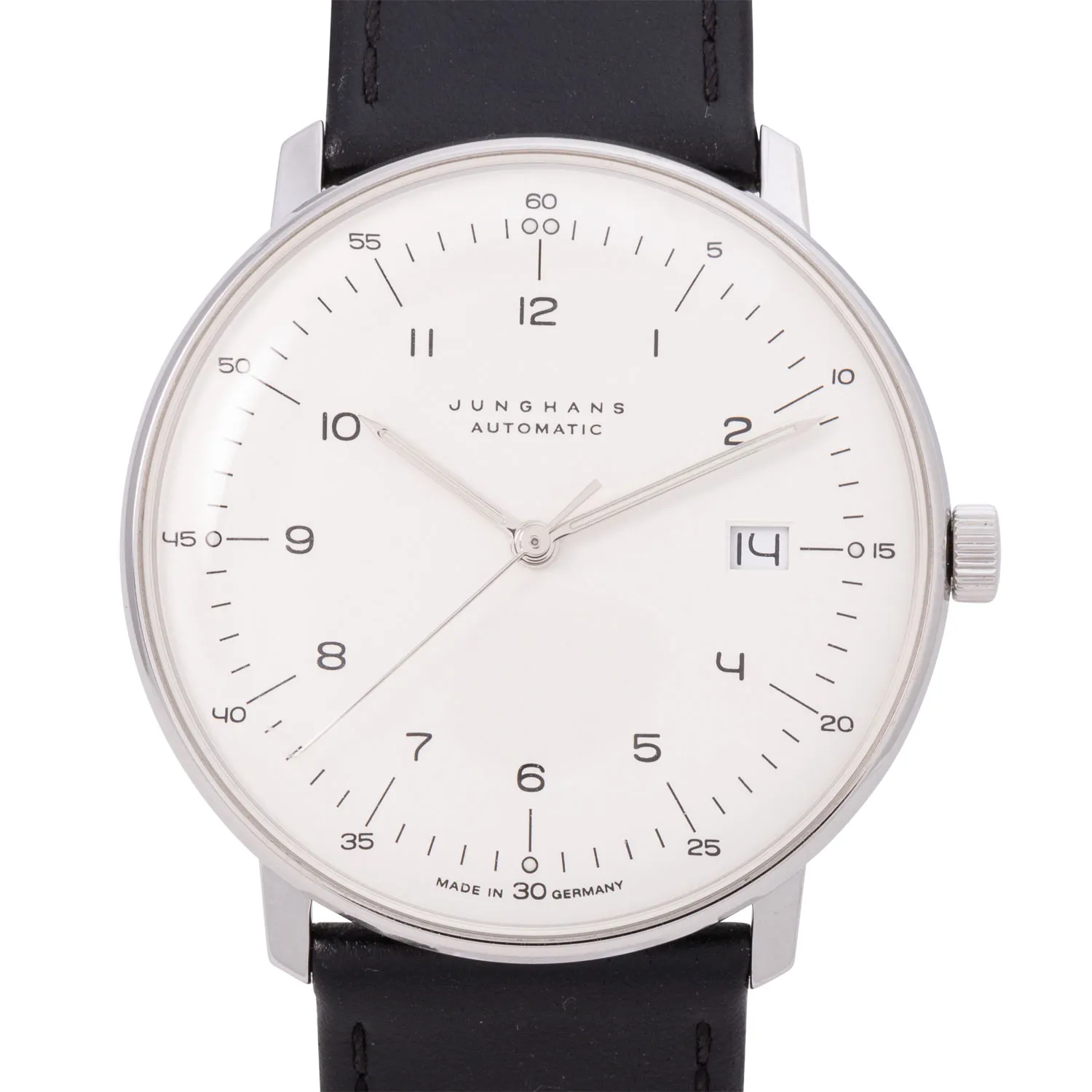Junghans max bill 027/4700.02 38mm Stainless steel White