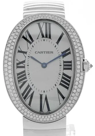 Cartier Baignoire WB520010 3032 44mm White gold Silver