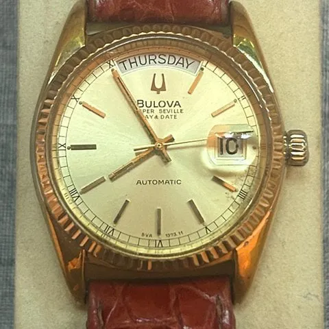 Bulova 36mm Yellow gold and Stainless steel Gold