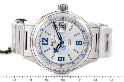 Ball Fireman Racer NM2088C-S2J-WHBE 40mm Stainless steel White 5