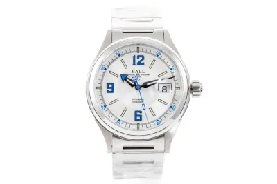 Ball Fireman Racer NM2088C-S2J-WHBE 40mm Stainless steel White 6