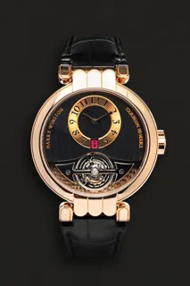 Harry Winston Excenter Tourbillon 200-MMT40R Rose gold Black