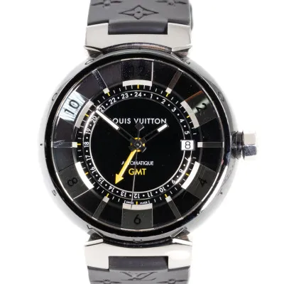 Louis Vuitton Tambour Q113K 42mm Stainless steel Black