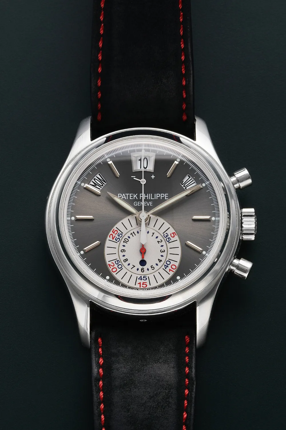 Patek Philippe Annual Calendar Chronograph 5960P-001 40.5mm Platinum Gray 5