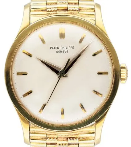 Patek Philippe Calatrava 570J 36mm Yellow gold Silver