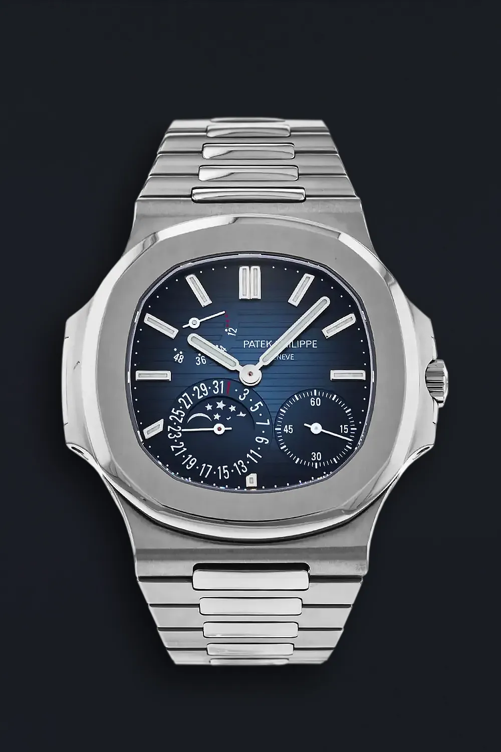 Patek Philippe Nautilus Moonphase 5712/1A-001 40mm Stainless steel Black