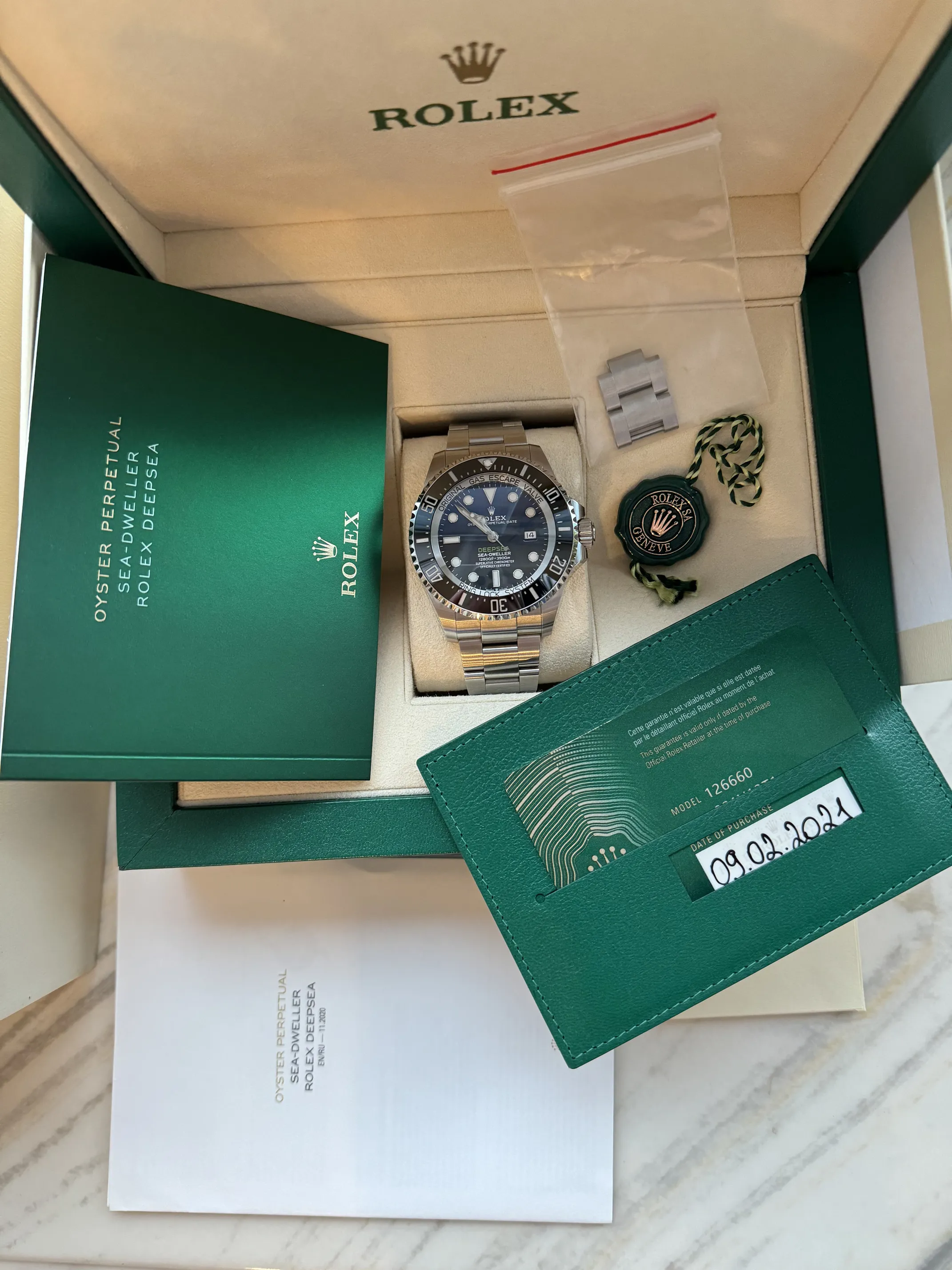 Rolex Sea-Dweller Deepsea 126660 44mm Stainless steel Blue 11