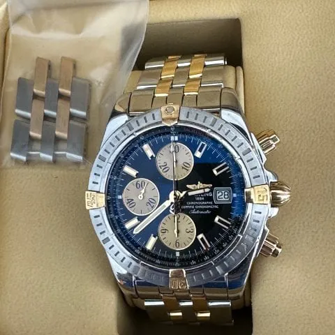 Breitling Chronomat B1335611 Yellow gold and Stainless steel Blue