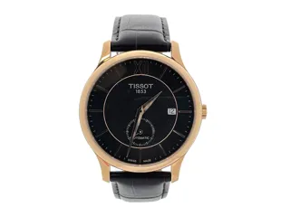 Tissot Tradition T063.428.36.068.00 Stainless steel and pink gold Gray