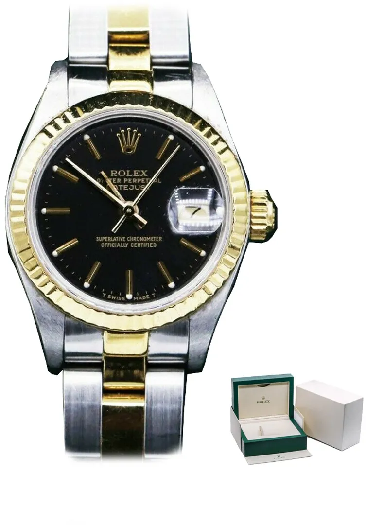 Rolex Lady-Datejust 69173 26mm Stainless steel Black