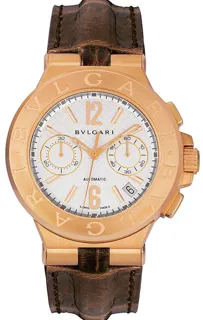 Bulgari Diagono DGP40C6GLDCH Rose gold White