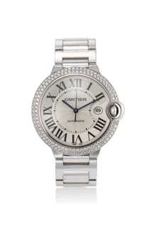 Cartier Ballon Bleu de Cartier 3000 White gold and Diamond Silver