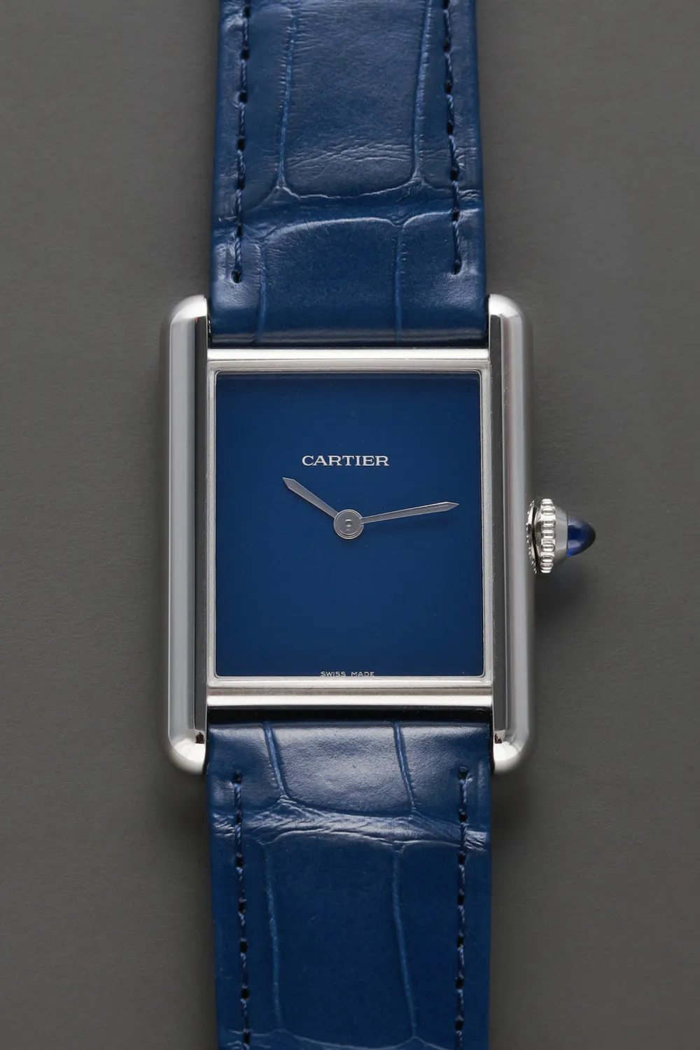 Cartier Tank Must WSTA0055 or 4323 25.5mm Stainless steel Blue