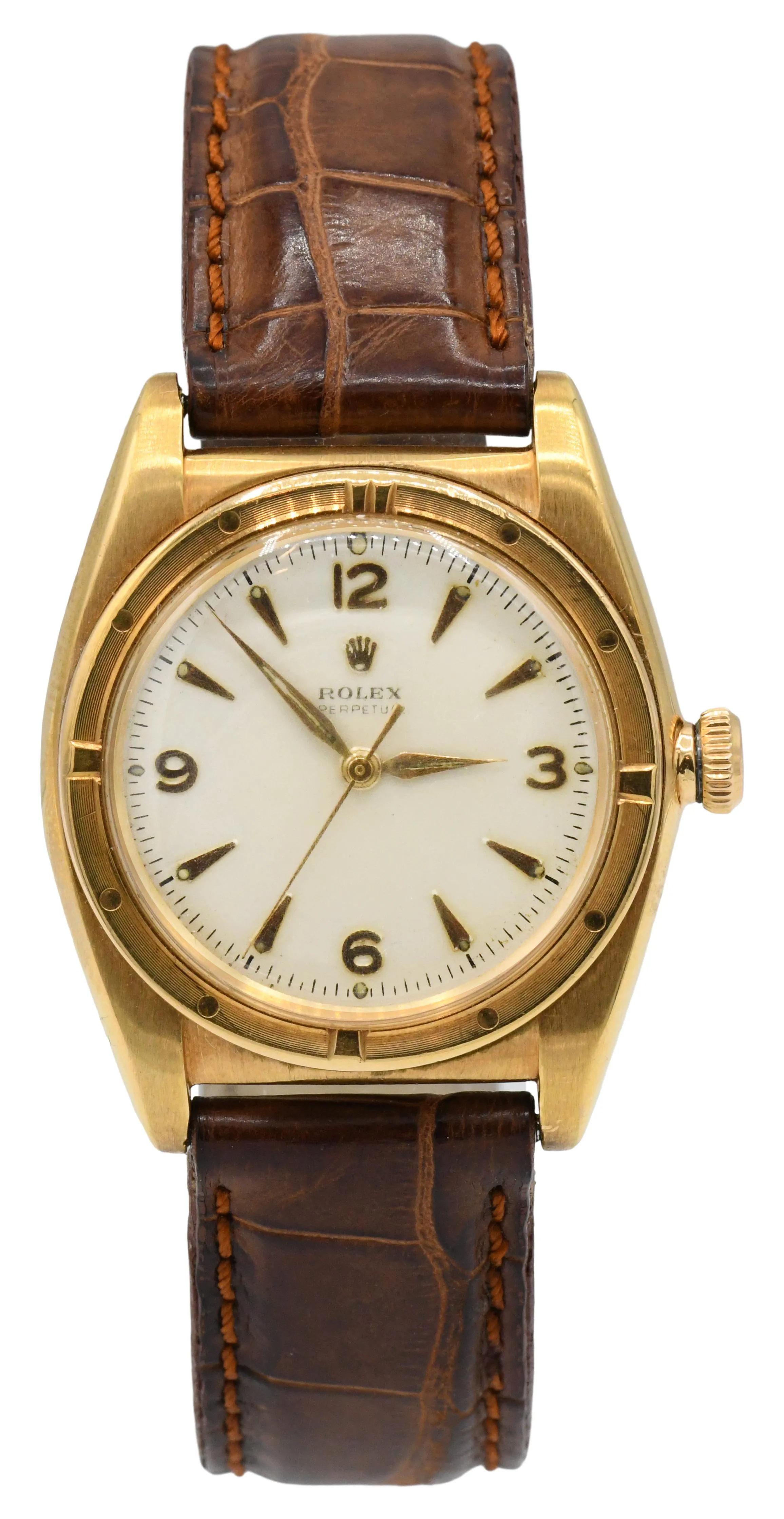 Rolex Oyster Perpetual 3372 32mm Yellow gold White