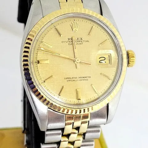 Rolex Datejust 1601 36mm Yellow gold and Stainless steel Champagne