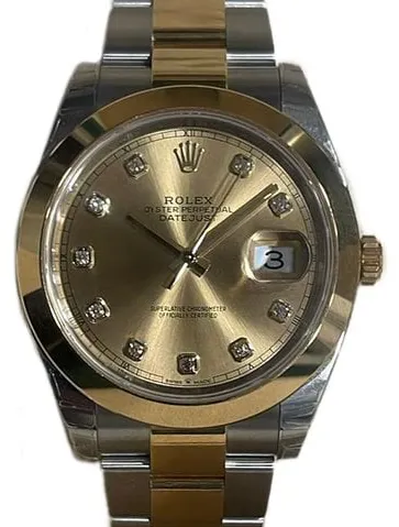 Rolex Datejust 41 126303 41mm Yellow gold and Stainless steel Champagne