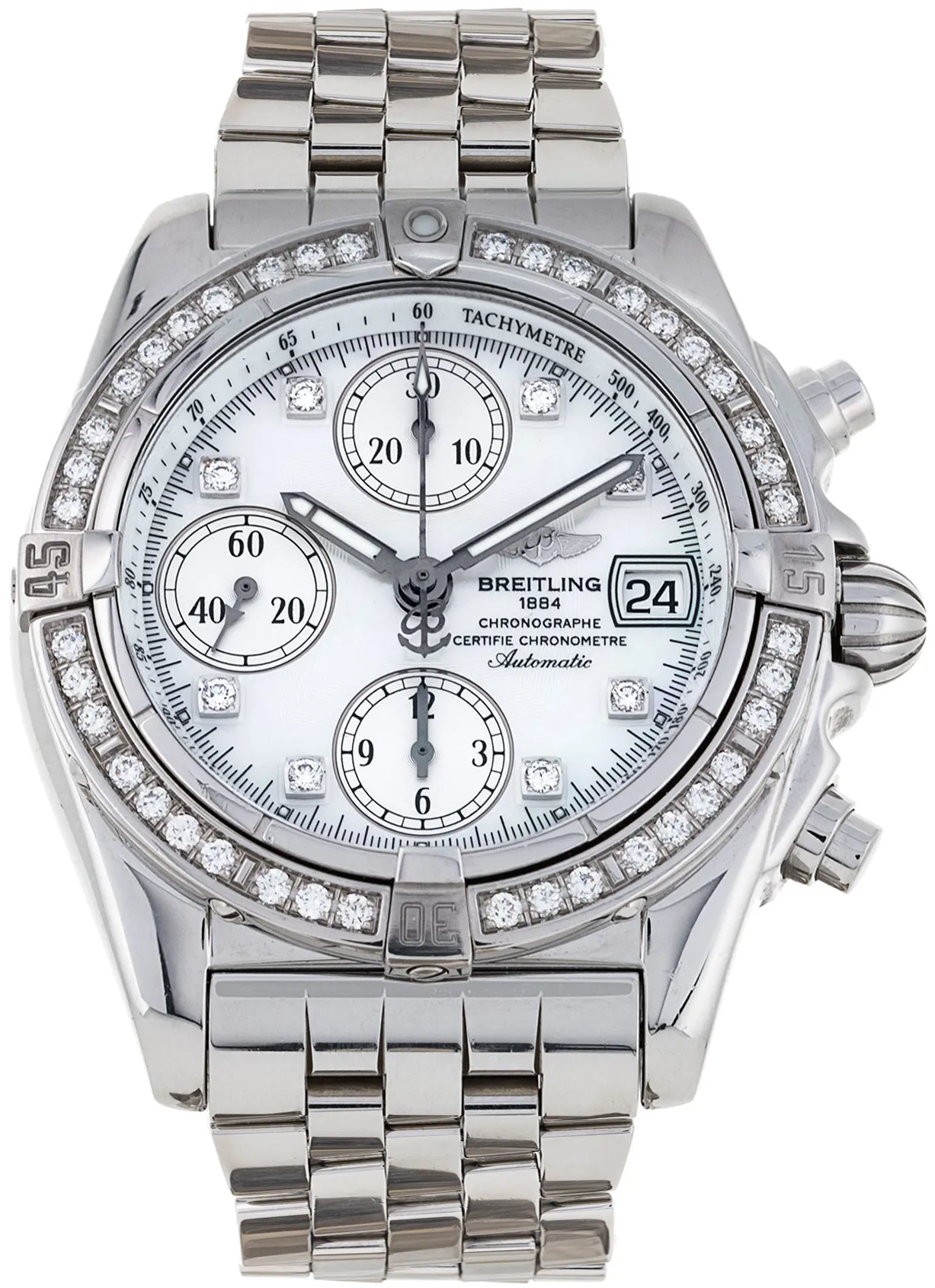 Breitling Cockpit A13358 39mm Stainless steel Diamond