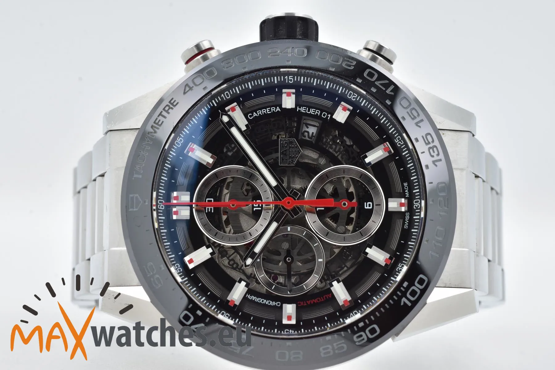 TAG Heuer Carrera CAR2A1W.BA0703 45mm Stainless steel Skeleton