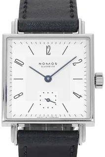 NOMOS Tetra 27 401 Edelstahl Weiß