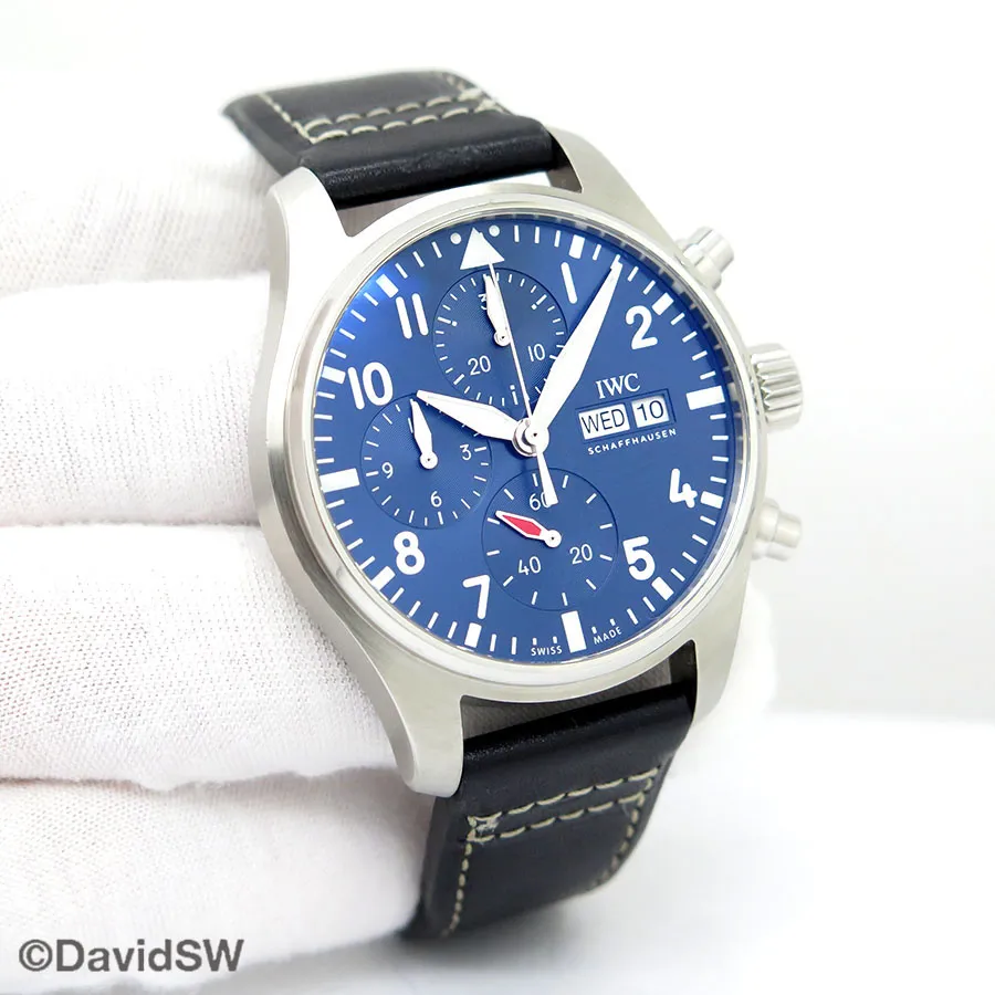 IWC Pilot Chronograph IW388101 41mm Stainless steel Blue