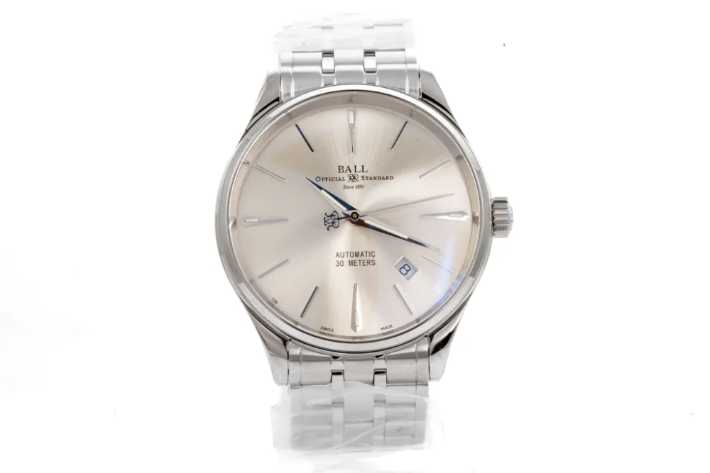 Ball Trainmaster NM3080D-SJ-SL 40mm Stainless steel Silver