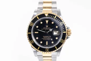 Rolex Submariner Date 16613LN Yellow gold and Stainless steel Black