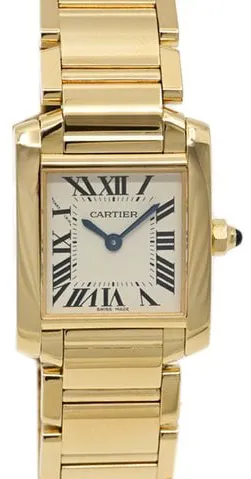 Cartier Tank Française W50002N2 20mm Yellow gold White