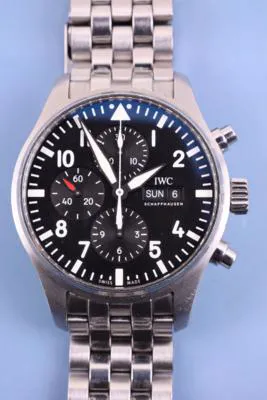 IWC Pilot Chronograph 43mm Stainless steel Black