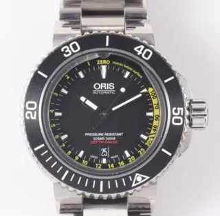 Oris Aquis Depth Gauge 01 733 7675 4154 Stainless steel Black