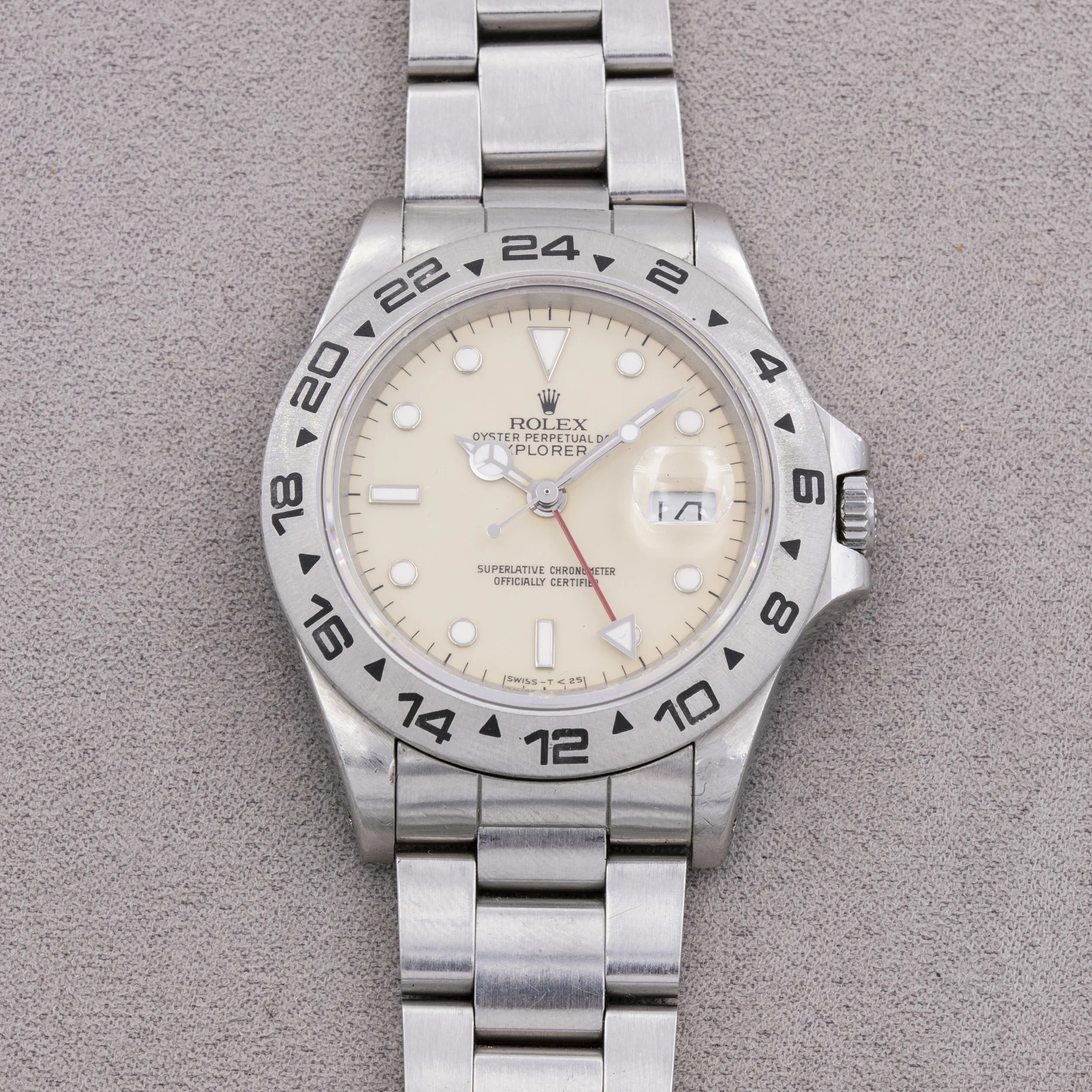 Rolex Explorer II 16550 40mm Stainless steel Cream