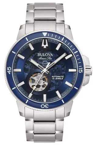 Bulova Marine Star 96A289 45mm Stainless steel Blue