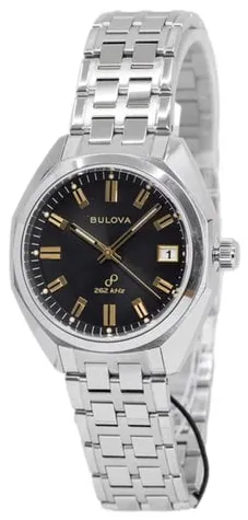 Bulova 96B415 40mm Stainless steel Black