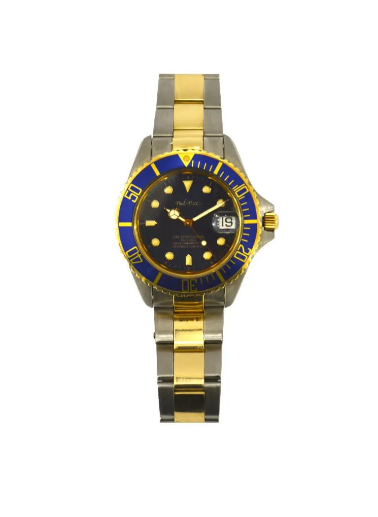 Paul Picot Submariner Yellow gold and Stainless steel Black