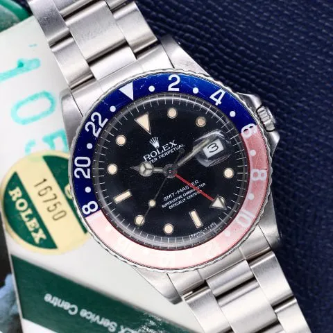 Rolex GMT-Master 16750 40mm Stainless steel Black