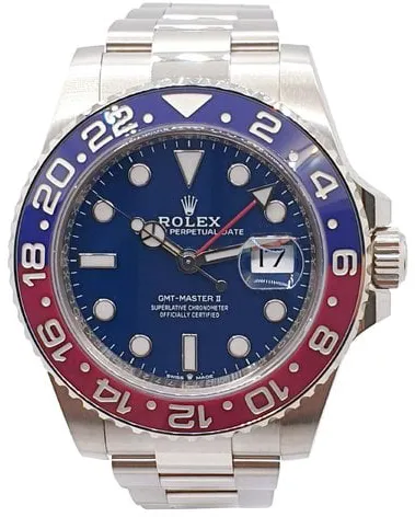 Rolex GMT-Master II 126719BLRO 40mm White gold Blue