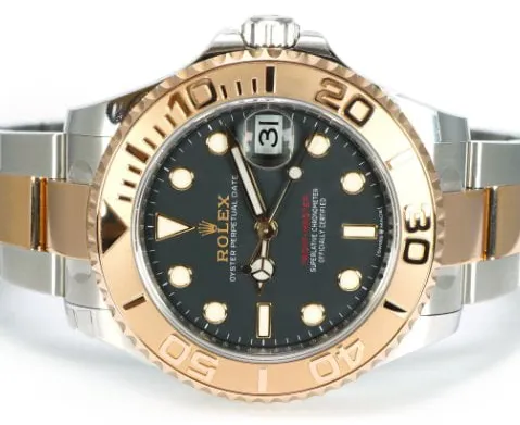 Rolex Yacht-Master 37 268621 37mm Yellow gold and Stainless steel Black