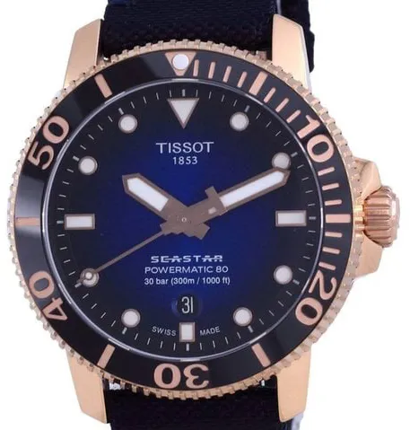 Tissot Seastar T120.407.37.041.00 43mm Stainless steel Black