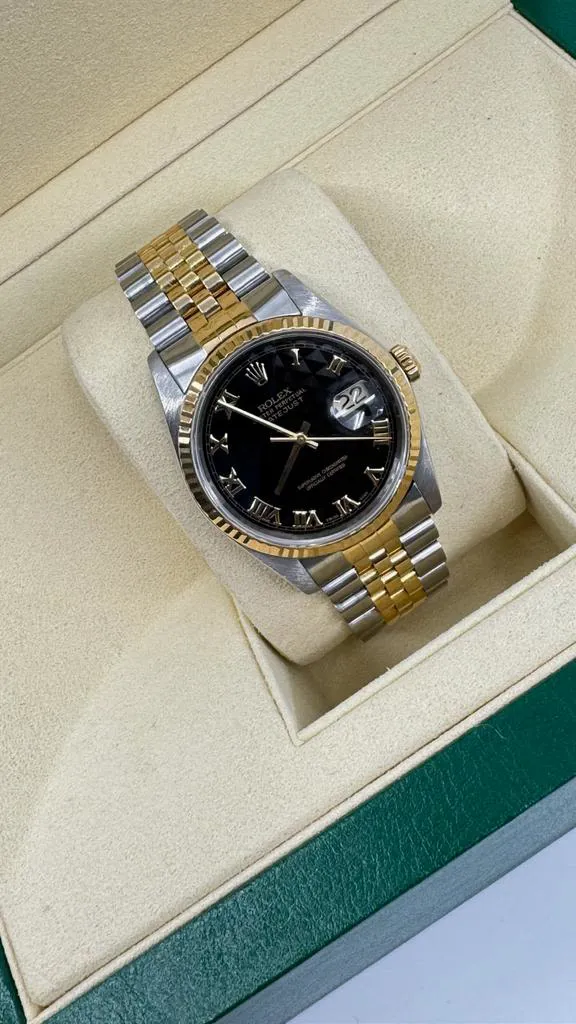Rolex Datejust 36 16233 36mm Yellow gold and stainless steel Black 4