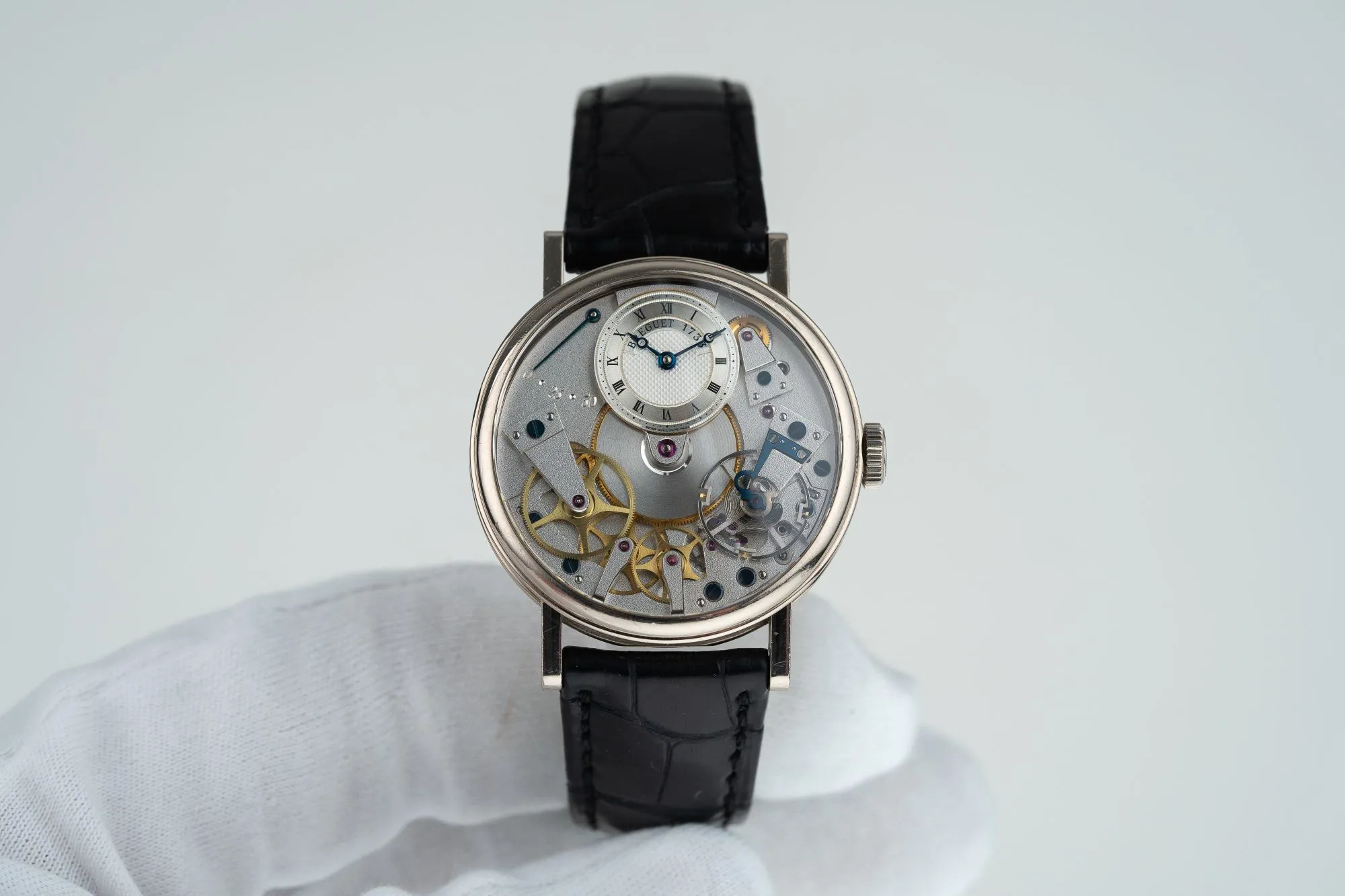 Breguet Tradition 7027BB 38mm White gold Semi-skeletonized 5