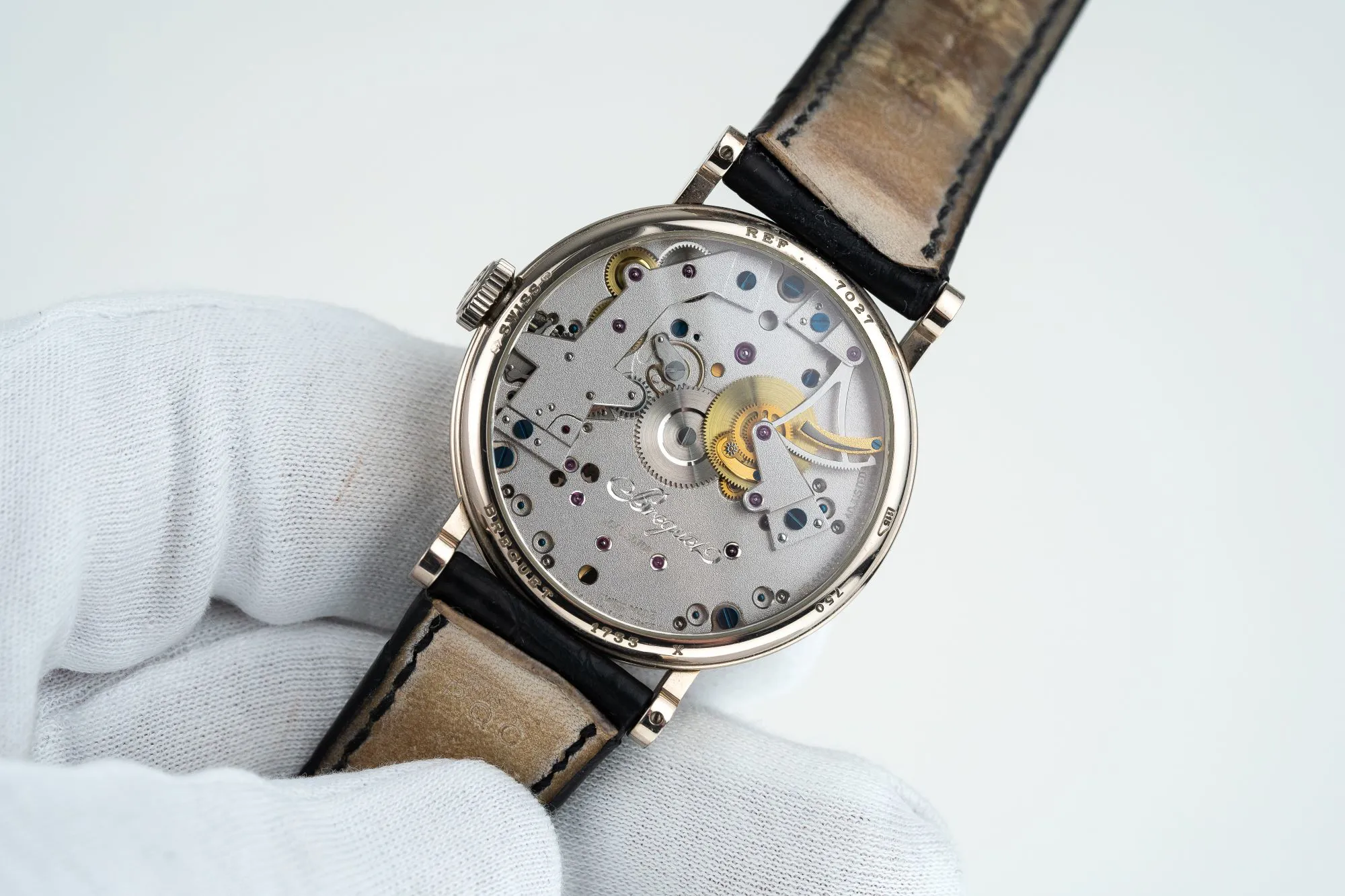 Breguet Tradition 7027BB 38mm White gold Semi-skeletonized 1